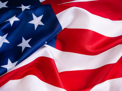 American flag background. Concept for independence, memorial day or labor day.
